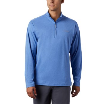 Columbia PFG Slack Tide 1/4 Zip Big, Pullover Azules Para Hombre | 481960-ZQK